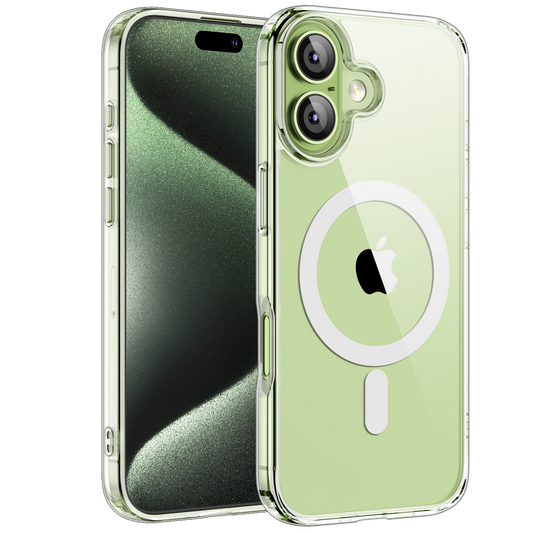 Shamo's for iPhone 17 Clear Case – Crystal Clear Acrylic, [Compatible with MagSafe], Slim, Lightweight, [Anti-Yellowing], Shock-Resistant Protection