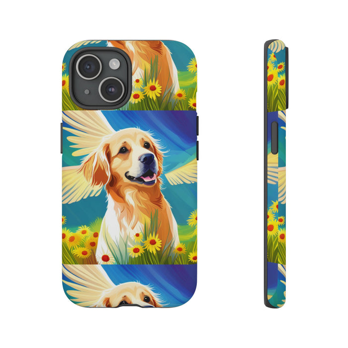 Tough Cases Golden Retriever with Wings Phone case