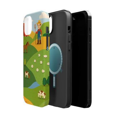 Farm-Themed Impact-Resistant MagSafe Phone Case