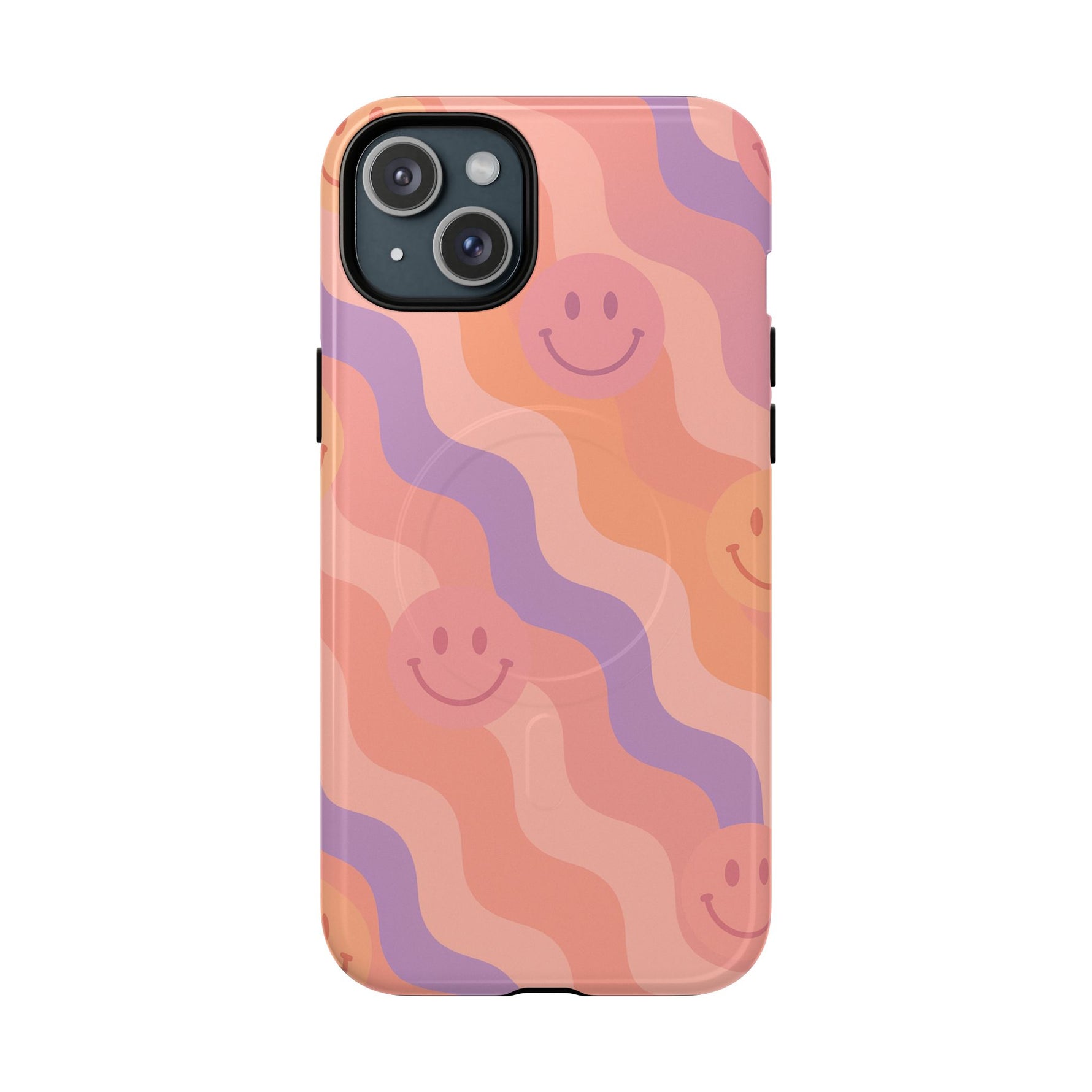 Groovy Smiley Faces Retro iPhone Case | MagSafe - Shamo's
