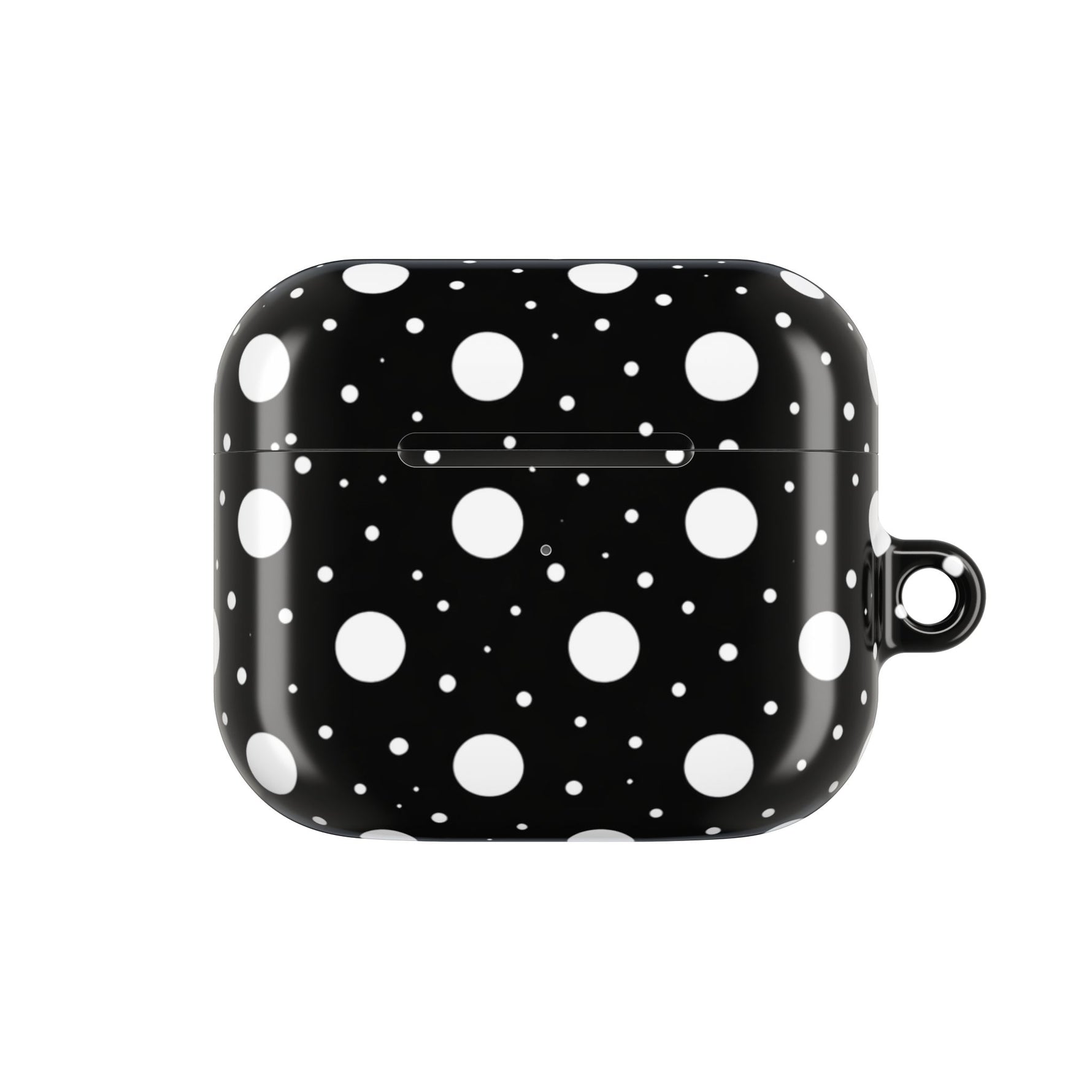Polka Dot AirPod Case – Black & White Retro Spot Protective Cover