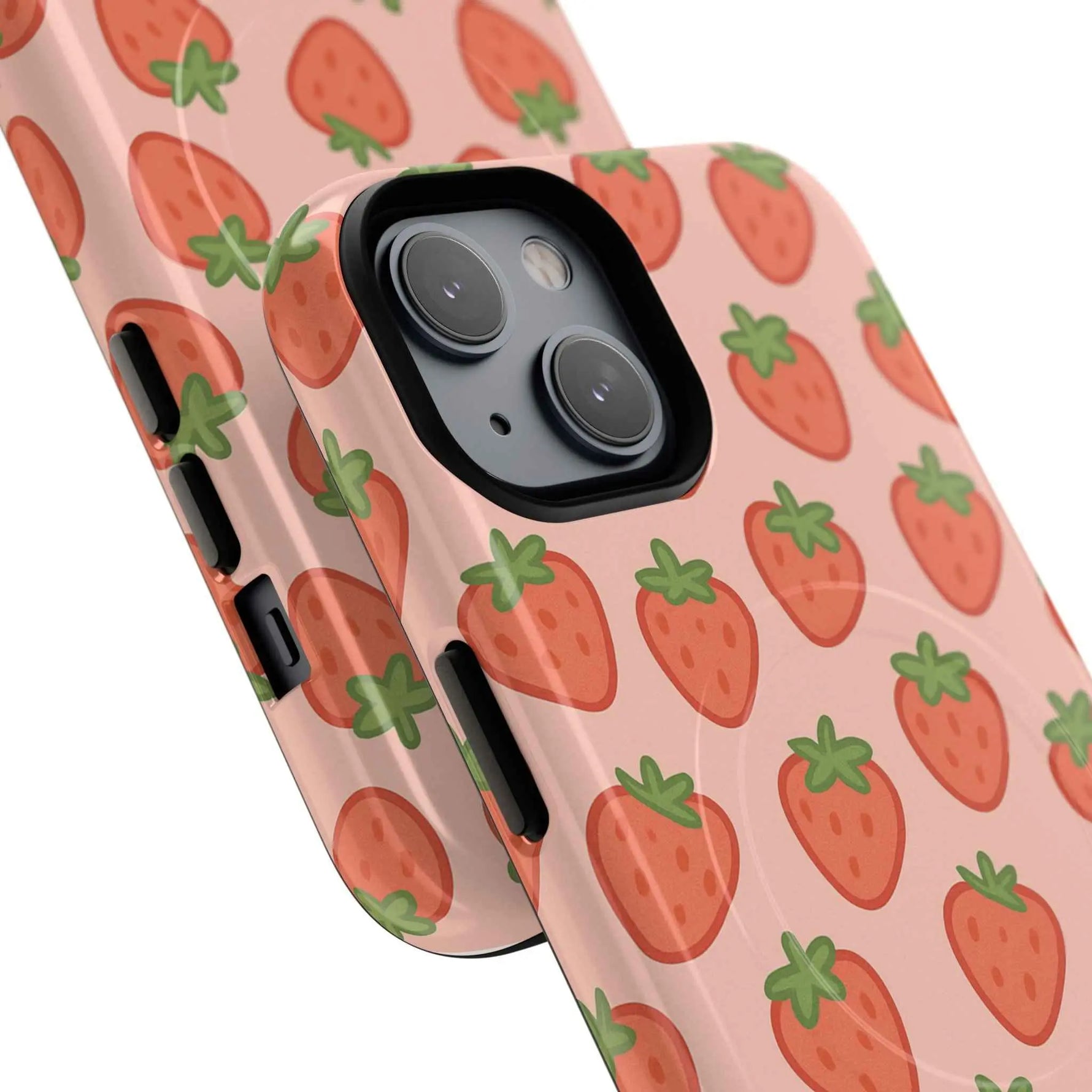 Strawberry Pattern Magnetic Phone Case | Berry Sweet Love
