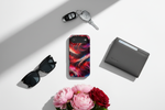 Abstract Red Wave Magnetic Impact-Resistant Phone Case | MagSafe