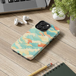 Ocean Wave Tough Phone Case — Pastel Retro Surf Pattern  Shamo's