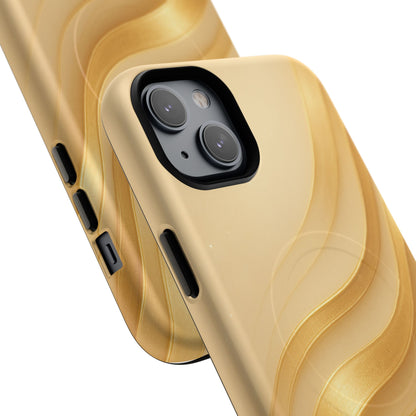Luxury Series Golden Aura iPhone Case compatible with MagSafe