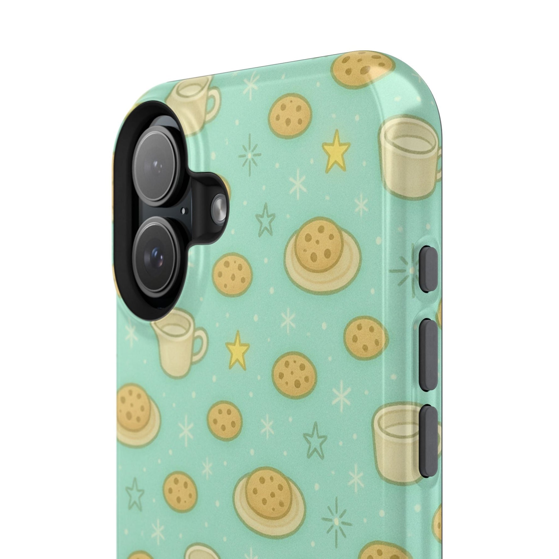 Cookie & Coffee Pattern Tough iPhone Case — Impact-Resistant  Shamo's