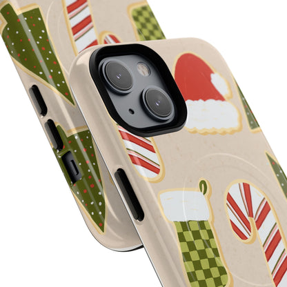 Festive Candy Cane Holiday iPhone Case | MagSafe  Shamo's