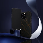 Black Marble Tough iPhone Case  Shamo's
