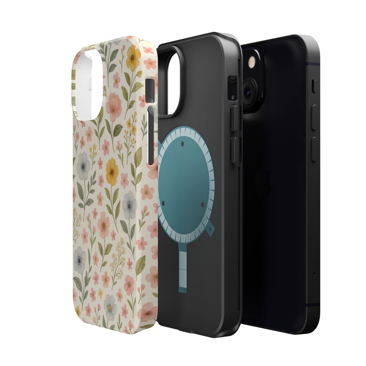 Floral Garden Impact iPhone Case with MagSafe compatibility  Shamo's