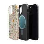 Floral Garden Impact iPhone Case with MagSafe compatibility  Shamo's