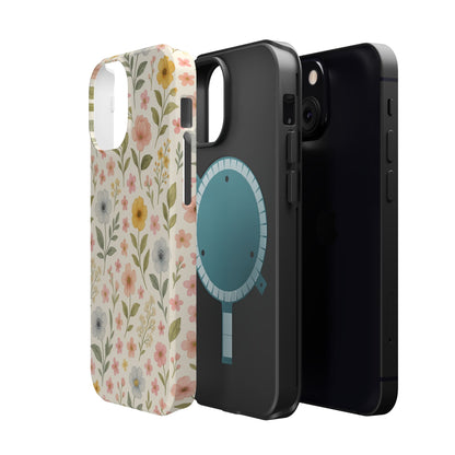 Floral Garden Impact iPhone Case with MagSafe compatibility  Shamo's