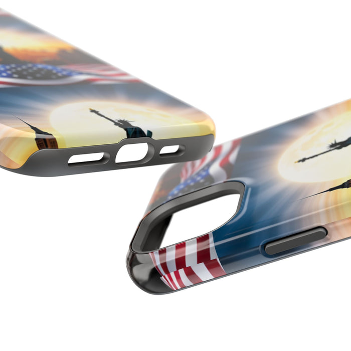 MagSafe American Flag Tough Phone Case: Show Your Patriotism in Style