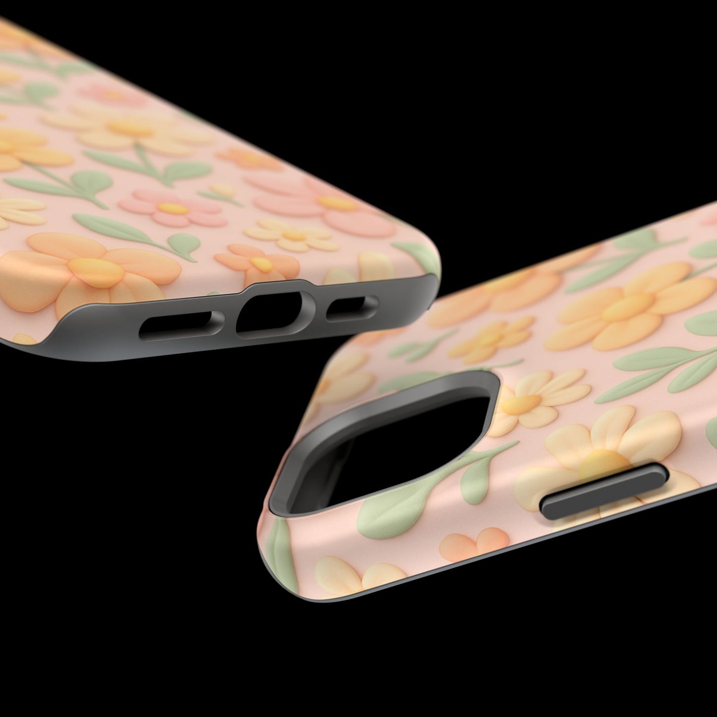 Vintage Floral 3D iPhone Case | MagSafe Compatible
