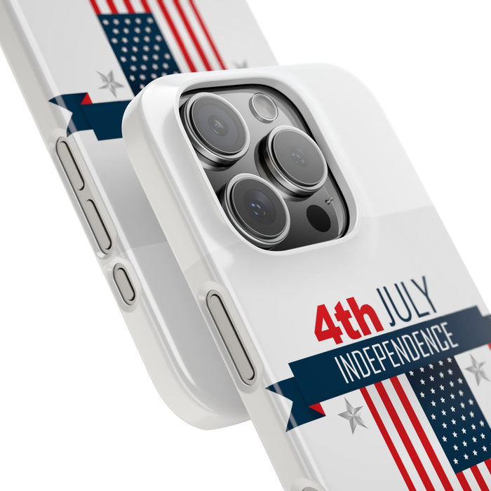 Slim Phone Cases with 4th of July writitng