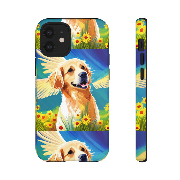 Tough Cases Golden Retriever with Wings Phone case