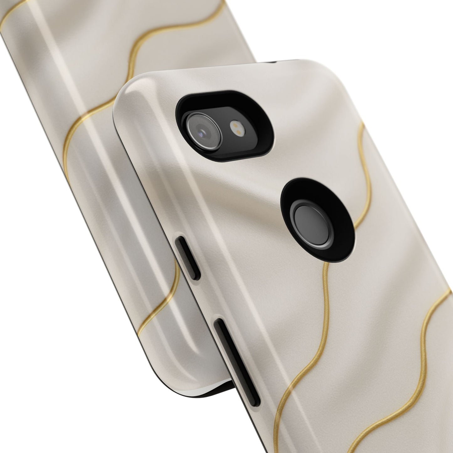 Elegant Gold Wave Tough iPhone Case