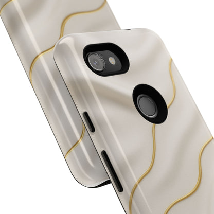Elegant Gold Wave Tough iPhone Case