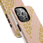 Pink Gold Leopard iPhone Case compatible with MagSafe  Shamo's