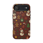 Snowman & Gingerbread Tough iPhone Case (MagSafe compatible)  Shamo's iPhone 17 Air / Matte