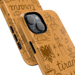 Tirana Illustrated Hand-Drawn iPhone Case — Albanian Landmarks & Icons | MagSafe compatible  Shamo's