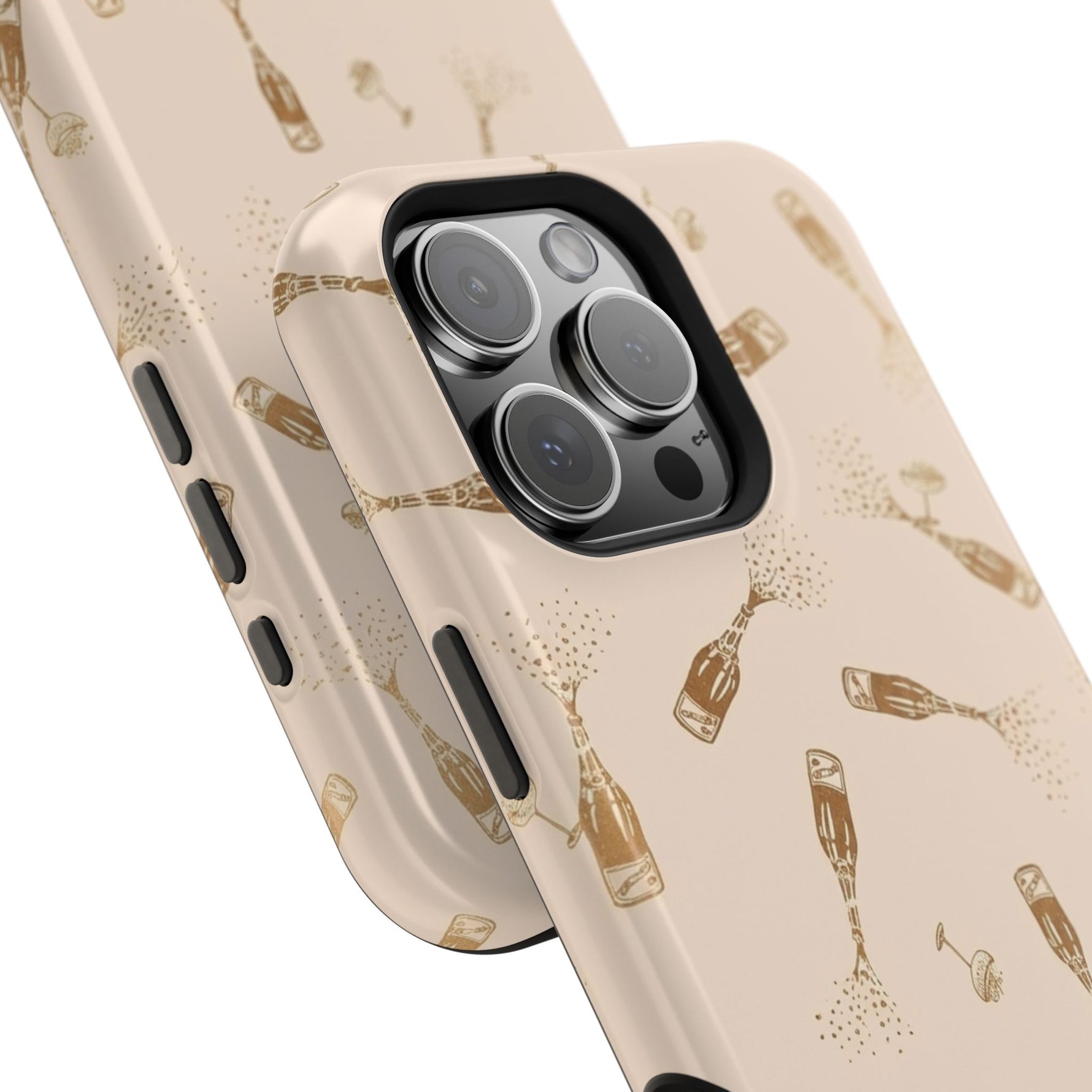 Champagne Bubbles Impact-Resistant Phone Case | MagSafe