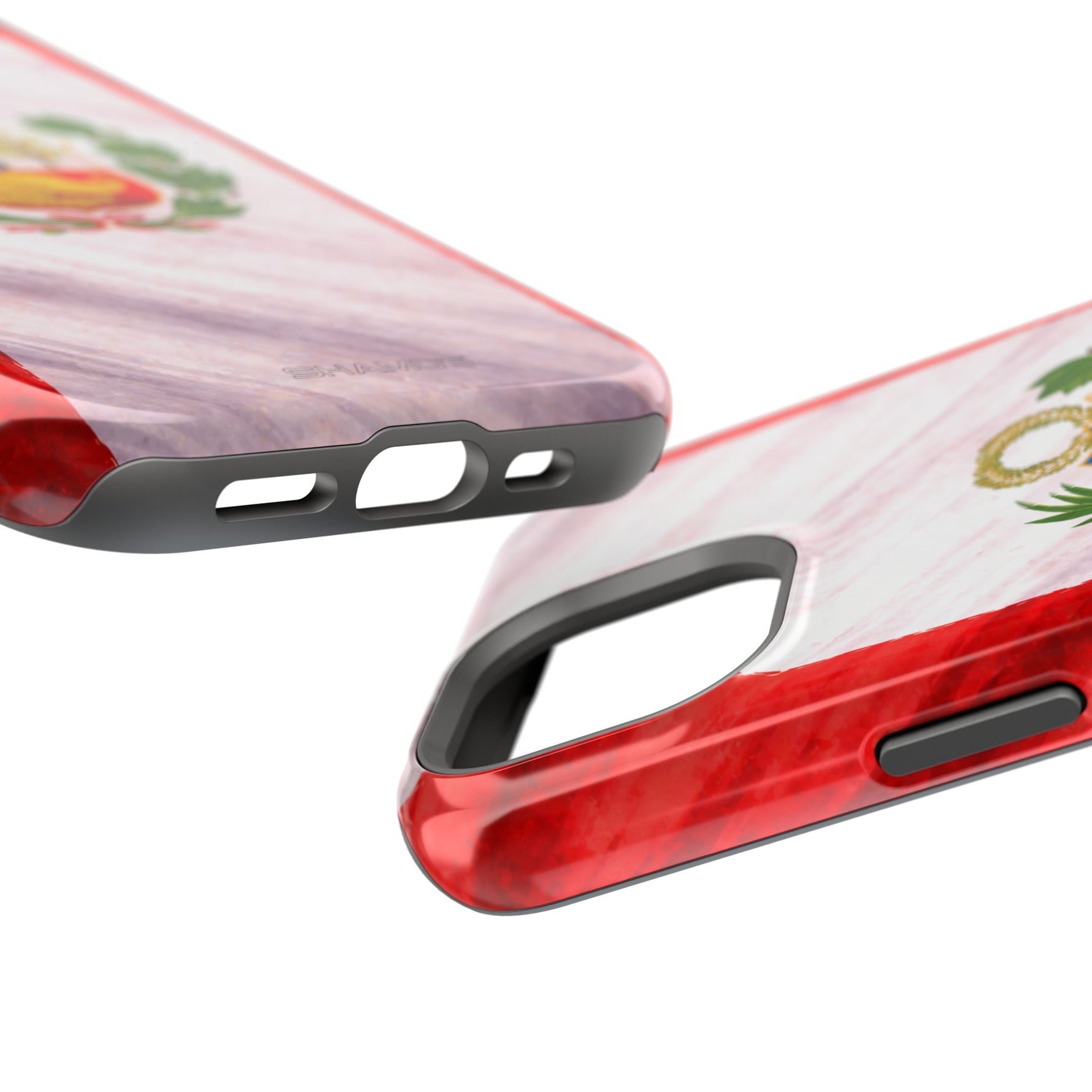 Peru Flag Magnetic Impact-Resistant Phone Case, Protective Patriotic Design, MagSafe Compatible - iPhone 17 / Glossy - Shamo's