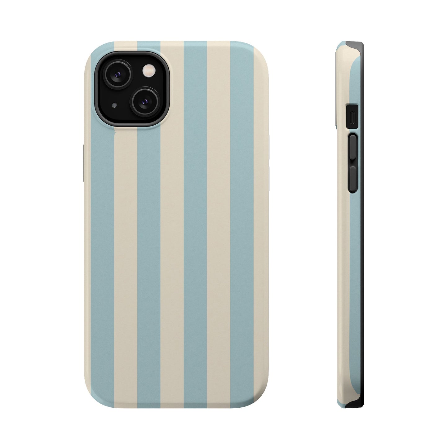 Blue Strips Pattern iPhone Case Compatible with MagSafe