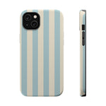 Blue Strips Pattern iPhone Case Compatible with MagSafe - Shamo's
