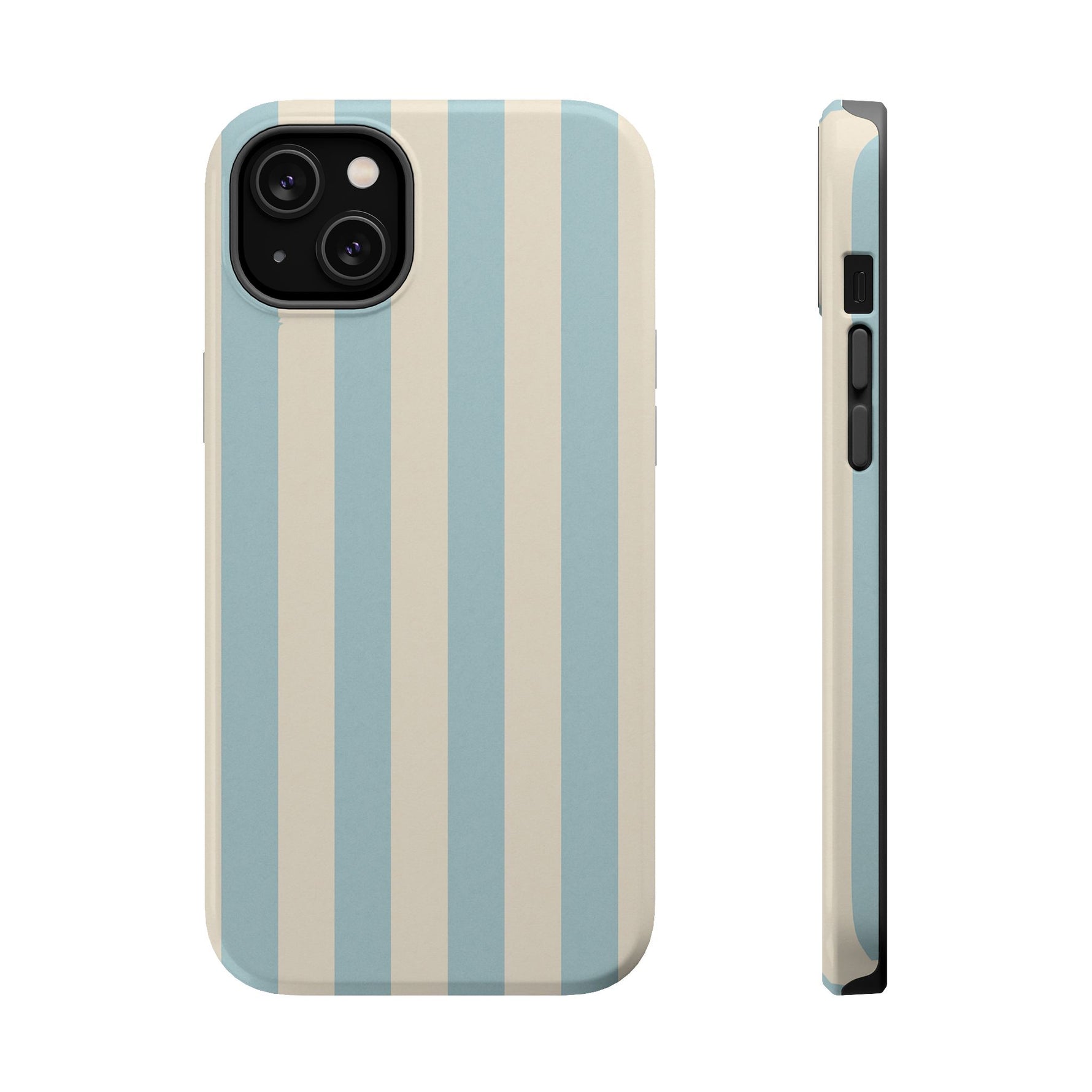 Blue Strips Pattern iPhone Case Compatible with MagSafe - Shamo's
