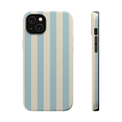 Blue Strips Pattern iPhone Case Compatible with MagSafe