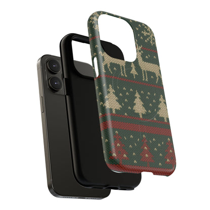 Holiday Knit Reindeer MagSafe Tough iPhone Case