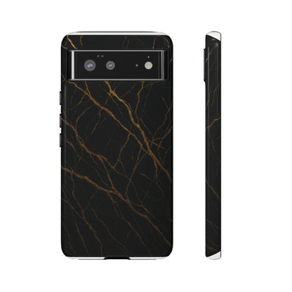 Black Marble Tough iPhone Case - Shamo's