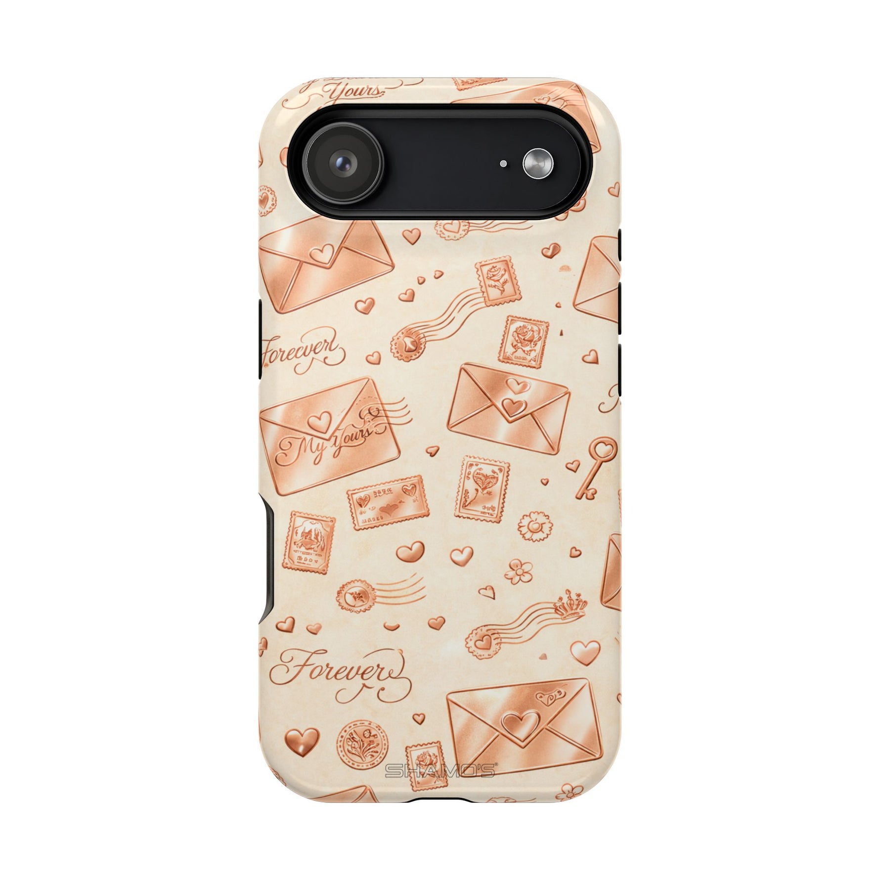 Vintage Love Letter iPhone Case — MagSafe Compatible, Impact-Resistant & Shockproof - iPhone 17 Air / Glossy - Shamo's