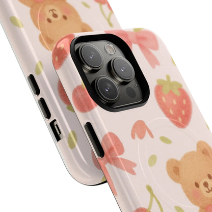 Teddy Berry Basket Friends iPhone Case with MagSafe  Shamo's