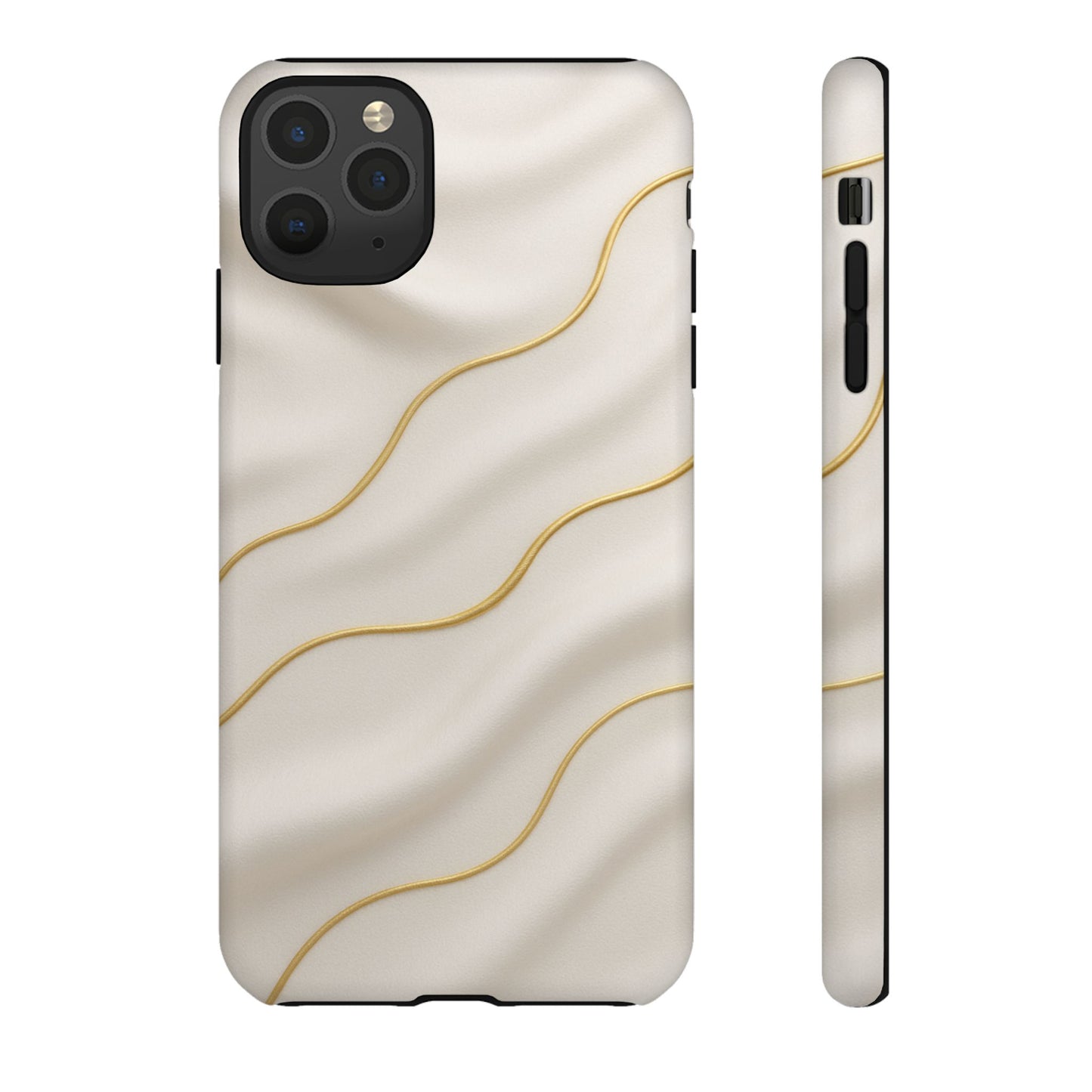 Elegant Gold Wave Tough iPhone Case - Shamo's