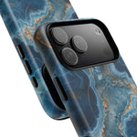 Blue Agate Marble iPhone Case —with MagSafe  Shamo's
