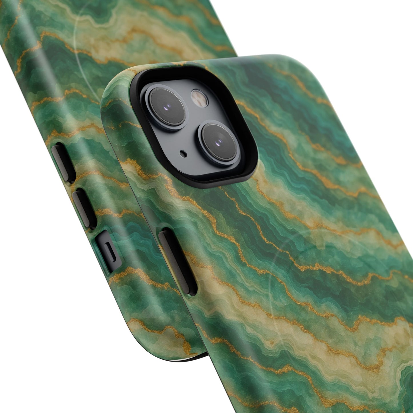 Green Marble iPhone Case with MagSafe