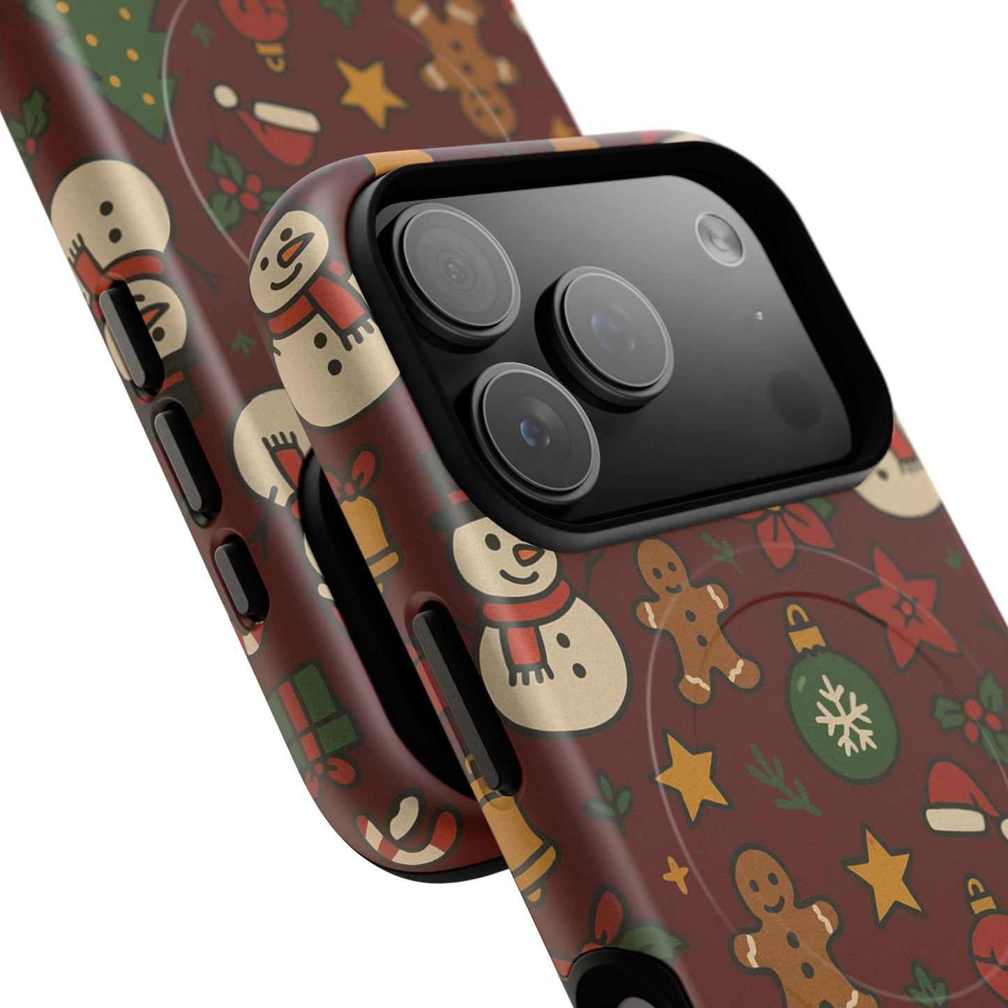 Snowman & Gingerbread Tough iPhone Case (MagSafe compatible)