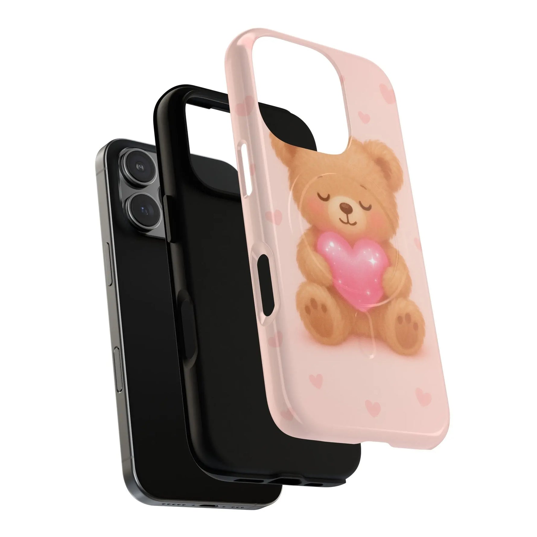Heart Hug Teddy Bear iPhone Case – with MagSafe  Shamo's