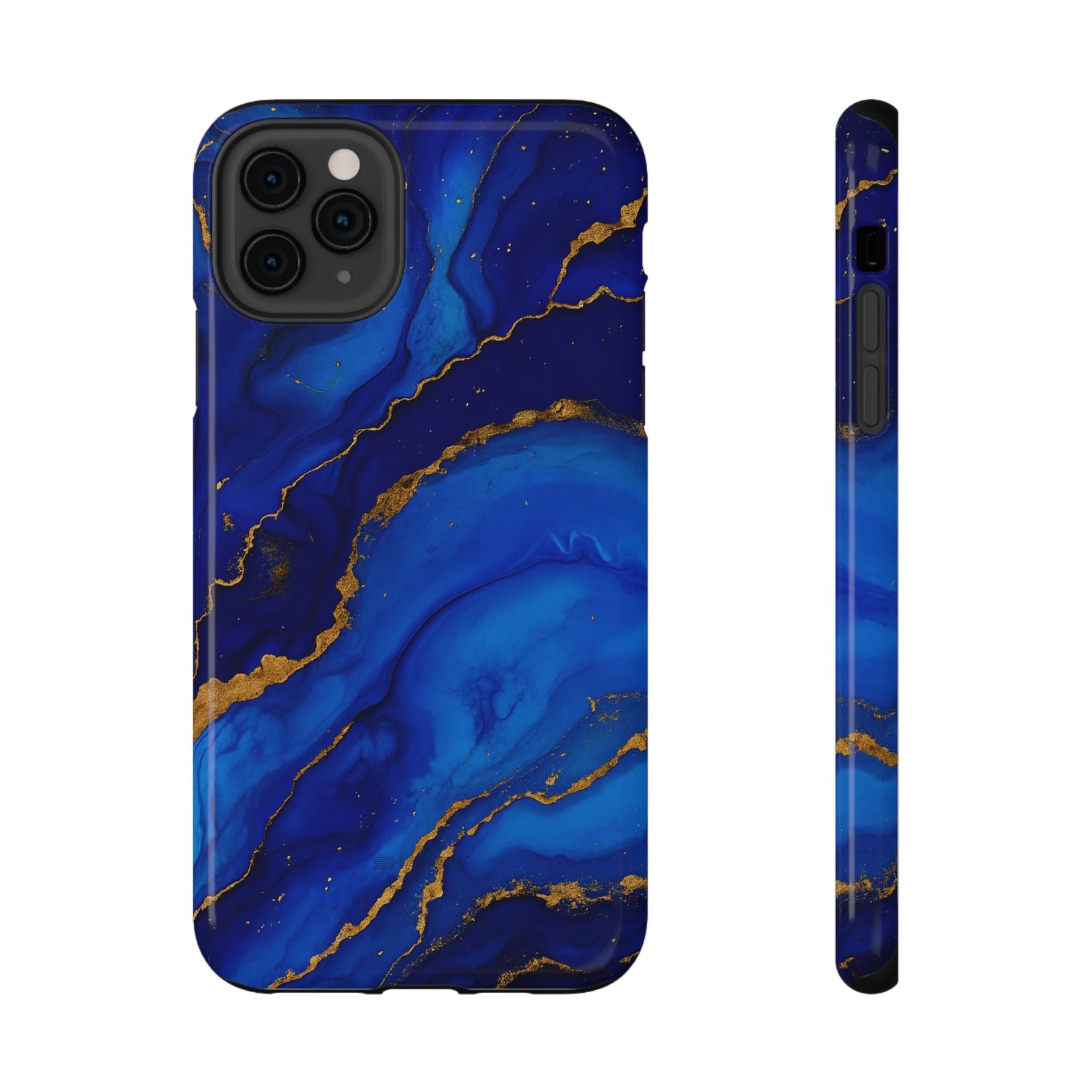 Blue Gold Marble Phone Case  Shamo's iPhone 11 Pro Max / Glossy / Without gift packagin