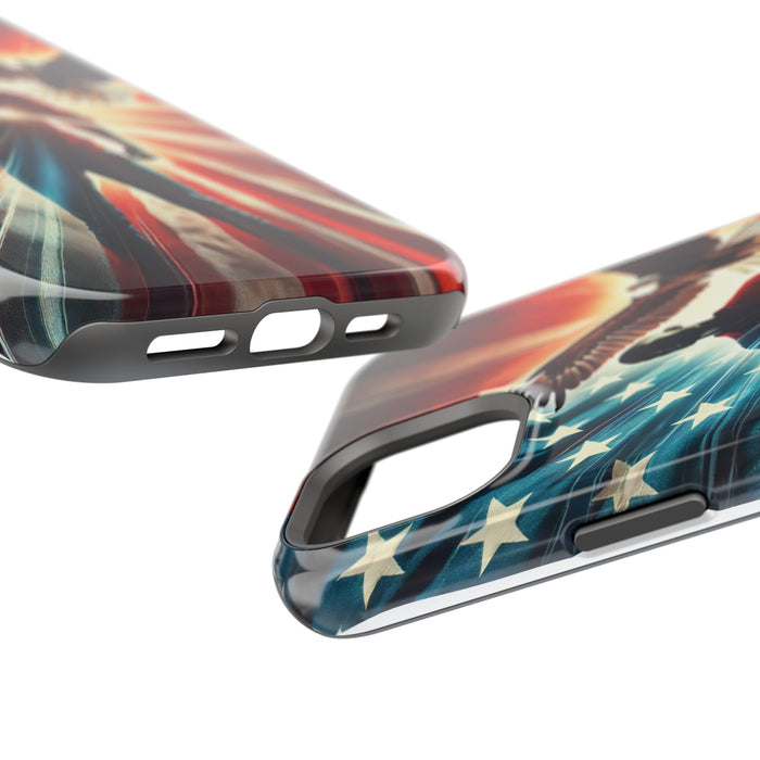 Magnetic Tough Phone Case with MagSafe Compatibility - Proud American Design Edition