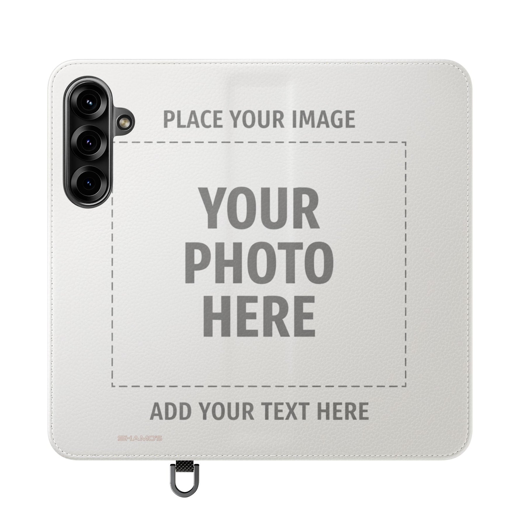 Personalized Flip Wallet Phone Case – Custom Photo & Text Wallet Cover