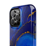 Blue Gold Marble Phone Case  Shamo's