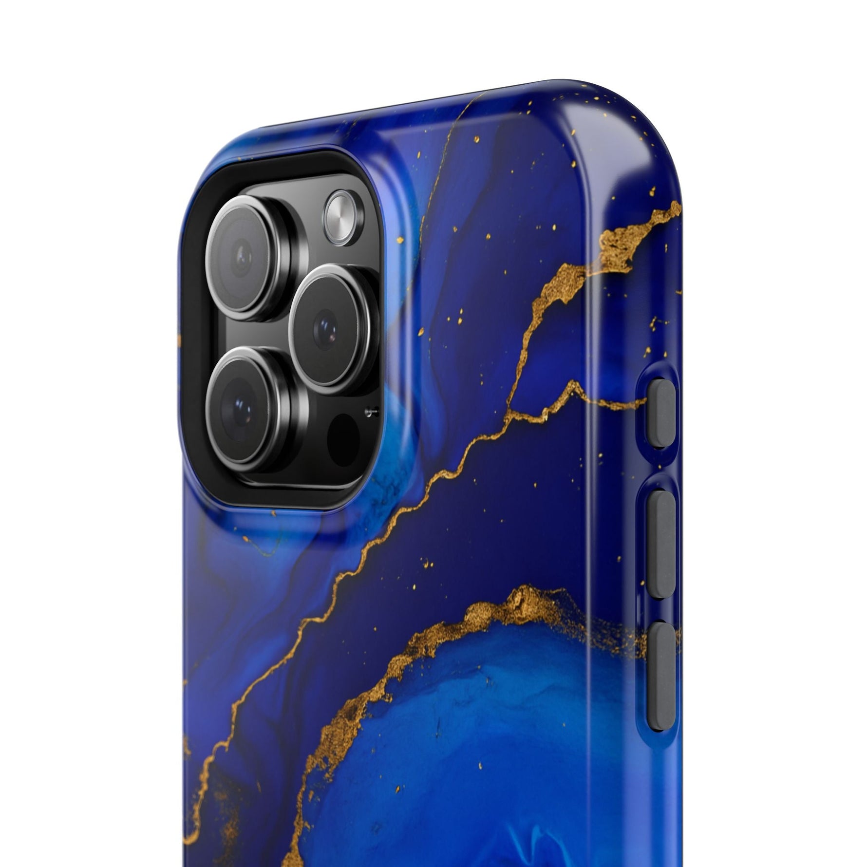 Blue Gold Marble Phone Case  Shamo's