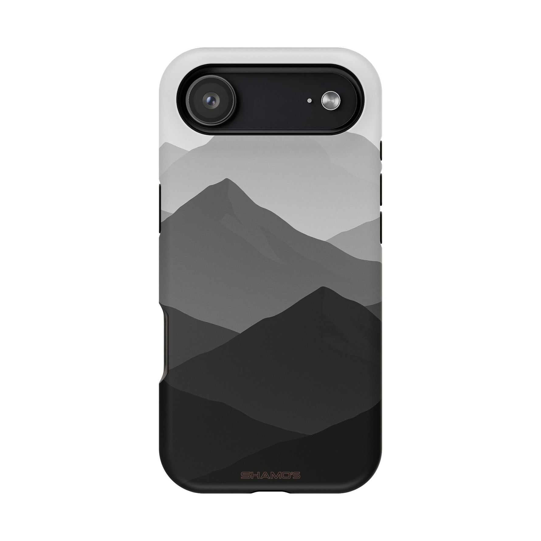 Monochrome Mountain Design iPhone Case | MagSafe