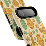 Mexico Hand-Drawn Cactus Pattern iPhone Case – Cute Desert Guitar & Sombrero Design | with MagSafe  Shamo's