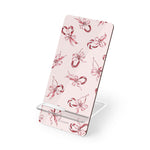 Phone Stand — Pink Ribbon Floral Mobile Display Stand
