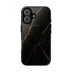 Black & Gold Marble iPhone Case with MagSafe - Shamo's
