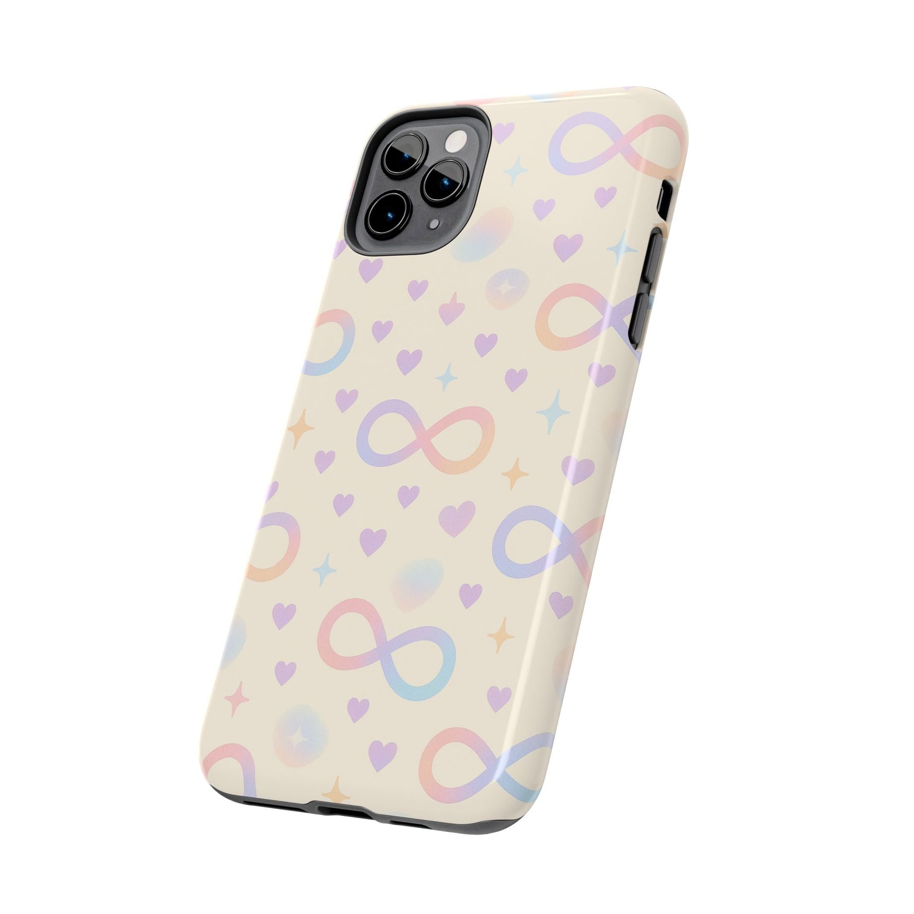 Infinity Pattern Tough Phone Case — Pastel Hearts & Stars  Shamo's