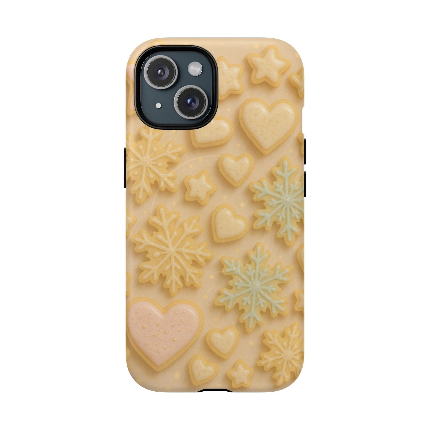 Heart & Snowflake Holiday iPhone Case — compatible with MagSafe - Shamo's